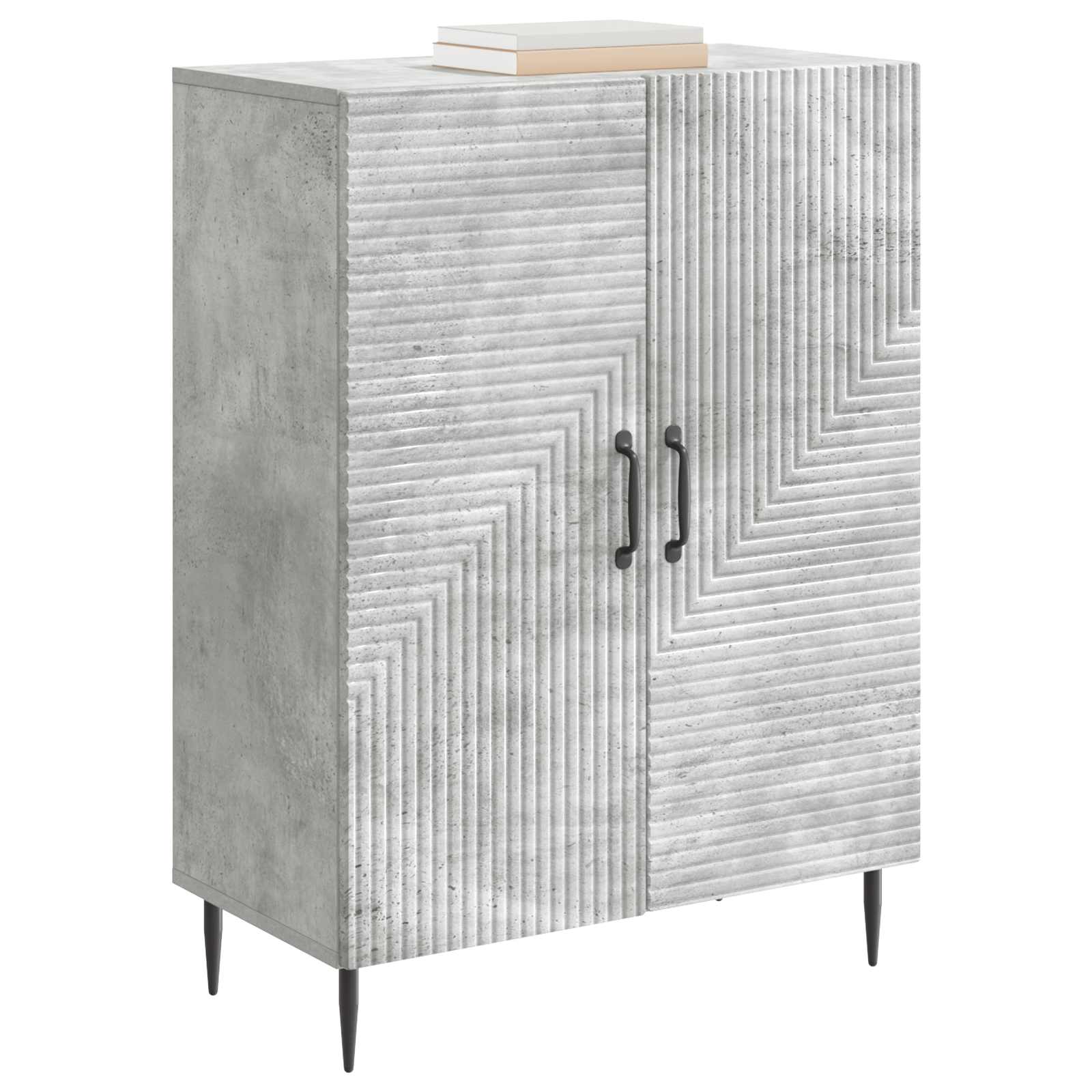 Πλαϊνό γραφείο Γκρι Σκυροδέματος 66 x 34,5 x 89,5 εκ - Pakobazaar