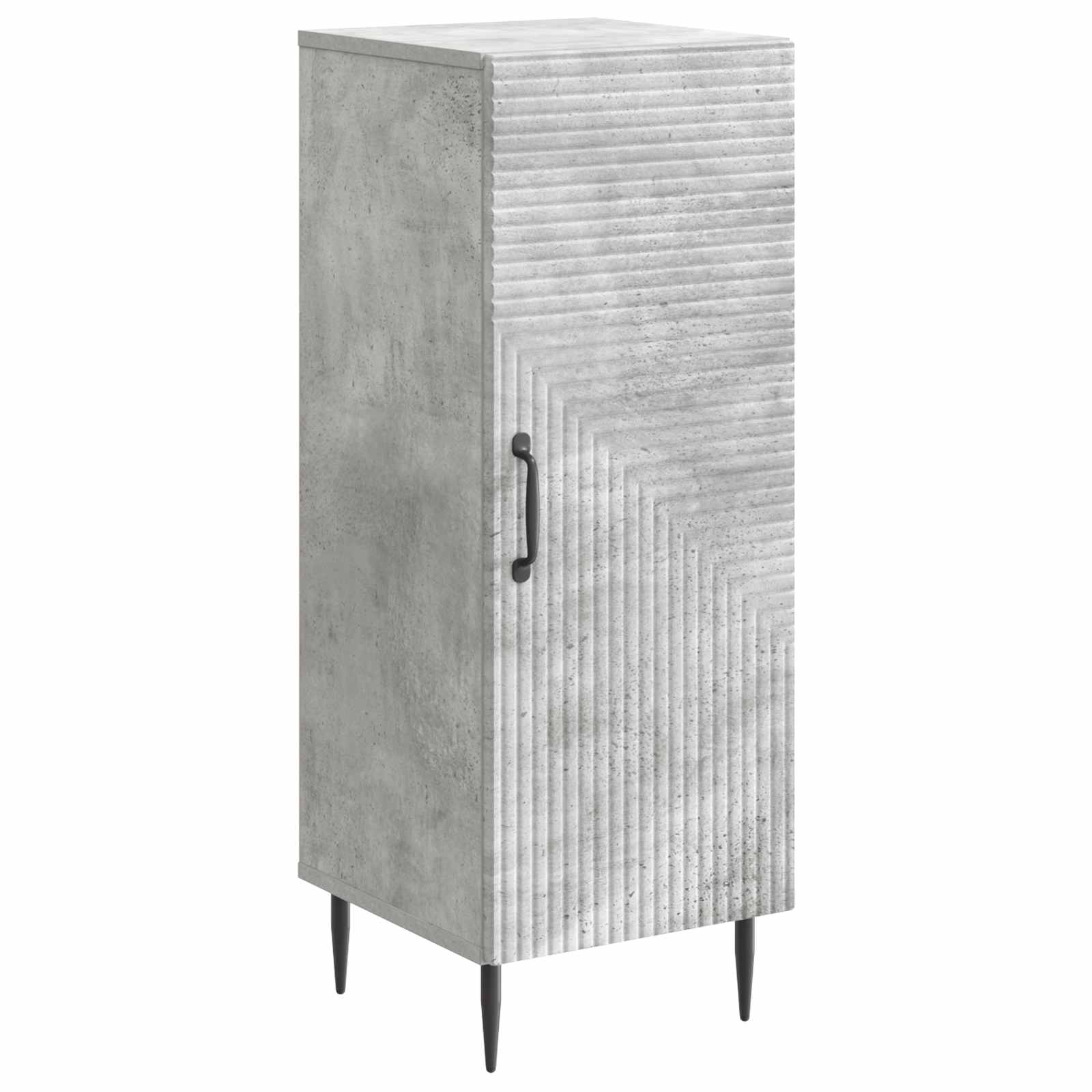 Πλαϊνό γραφείο Γκρι Σκυροδέματος 33 x 34,5 x 89,5 εκ - Pakobazaar