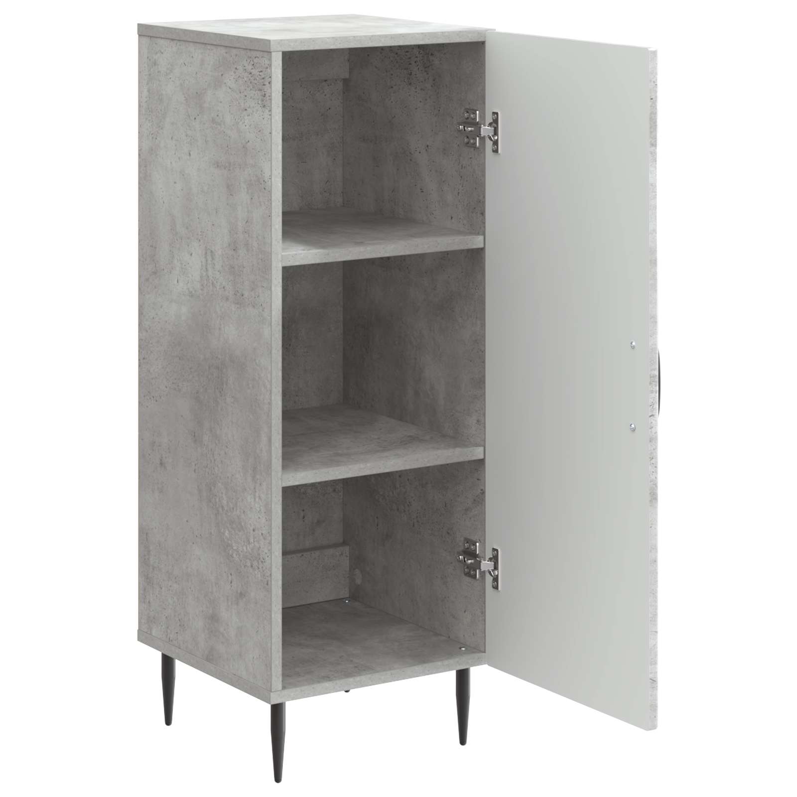Πλαϊνό γραφείο Γκρι Σκυροδέματος 33 x 34,5 x 89,5 εκ - Pakobazaar