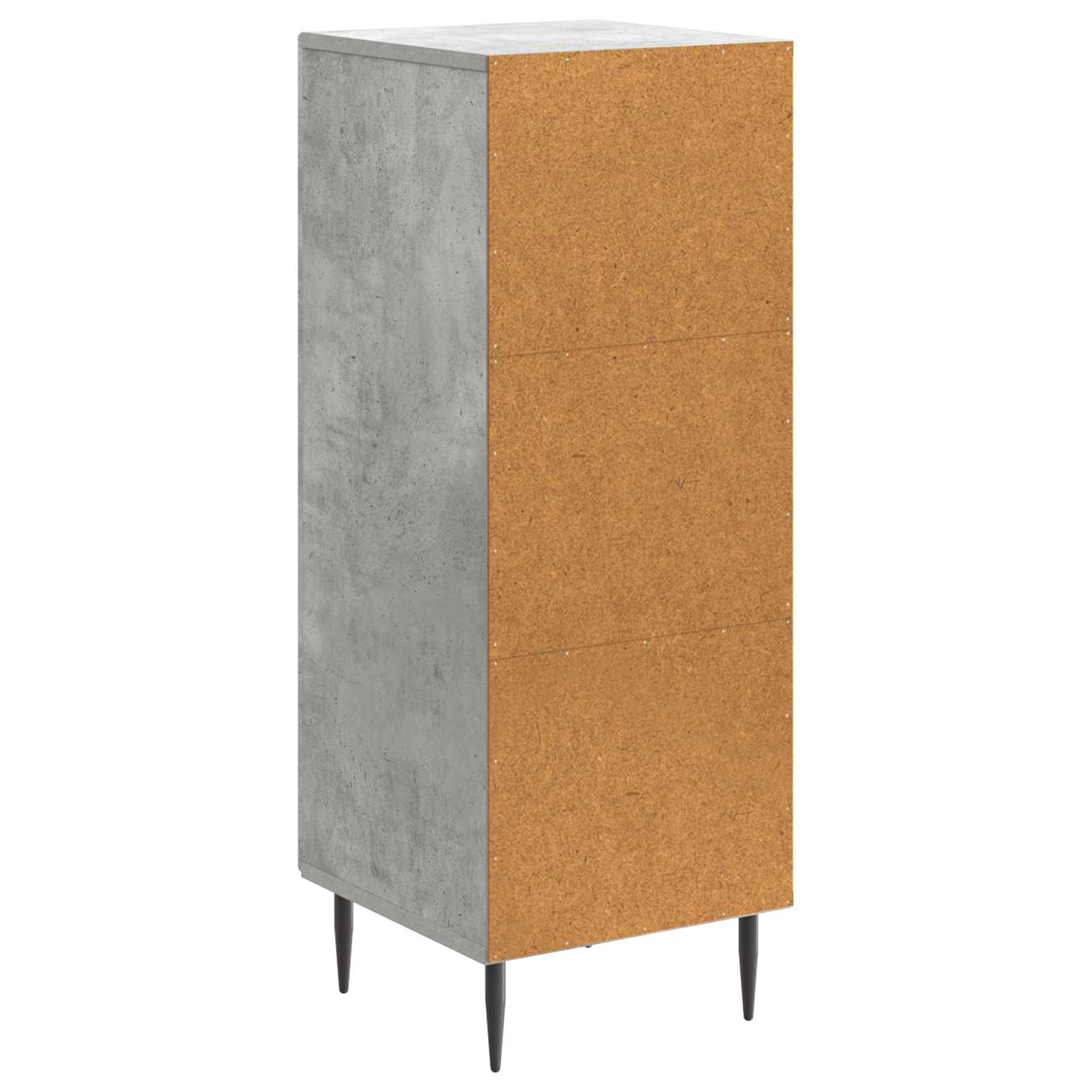 Πλαϊνό γραφείο Γκρι Σκυροδέματος 33 x 34,5 x 89,5 εκ - Pakobazaar