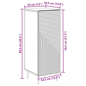 Πλαϊνό γραφείο Artisan Δρυς 33 x 34,5 x 89,5 εκ - Pakobazaar