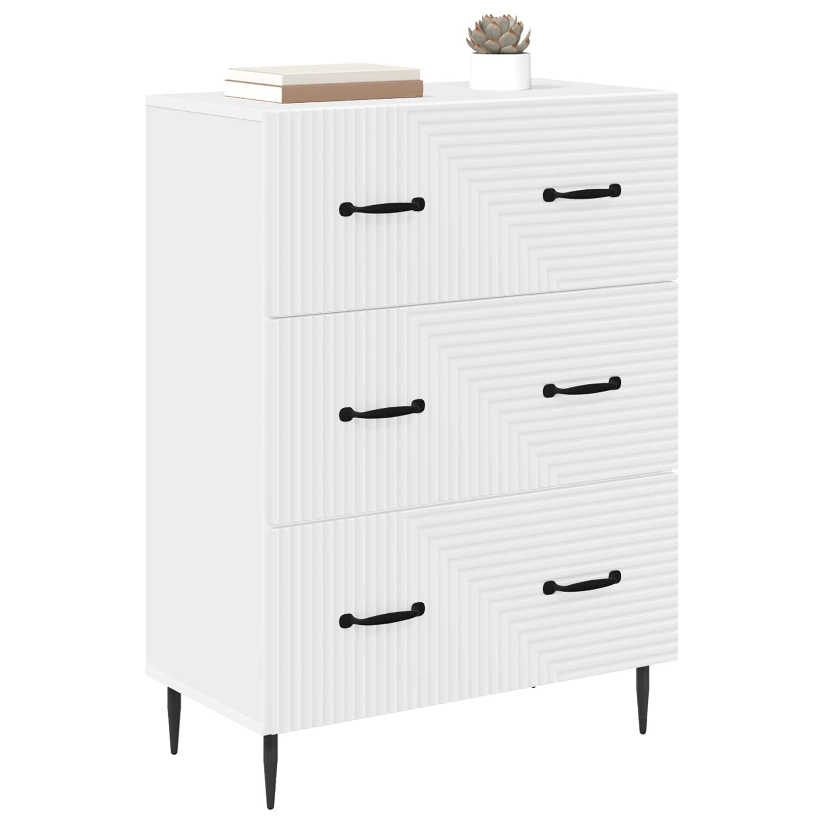 Ντουλάπι με Συρτάρια Λευκό 66 x 34,5 x 89,5 εκ - Pakobazaar