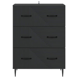 Ντουλάπι με Συρτάρια Μαύρο 66 x 34,5 x 89,5 εκ - Pakobazaar