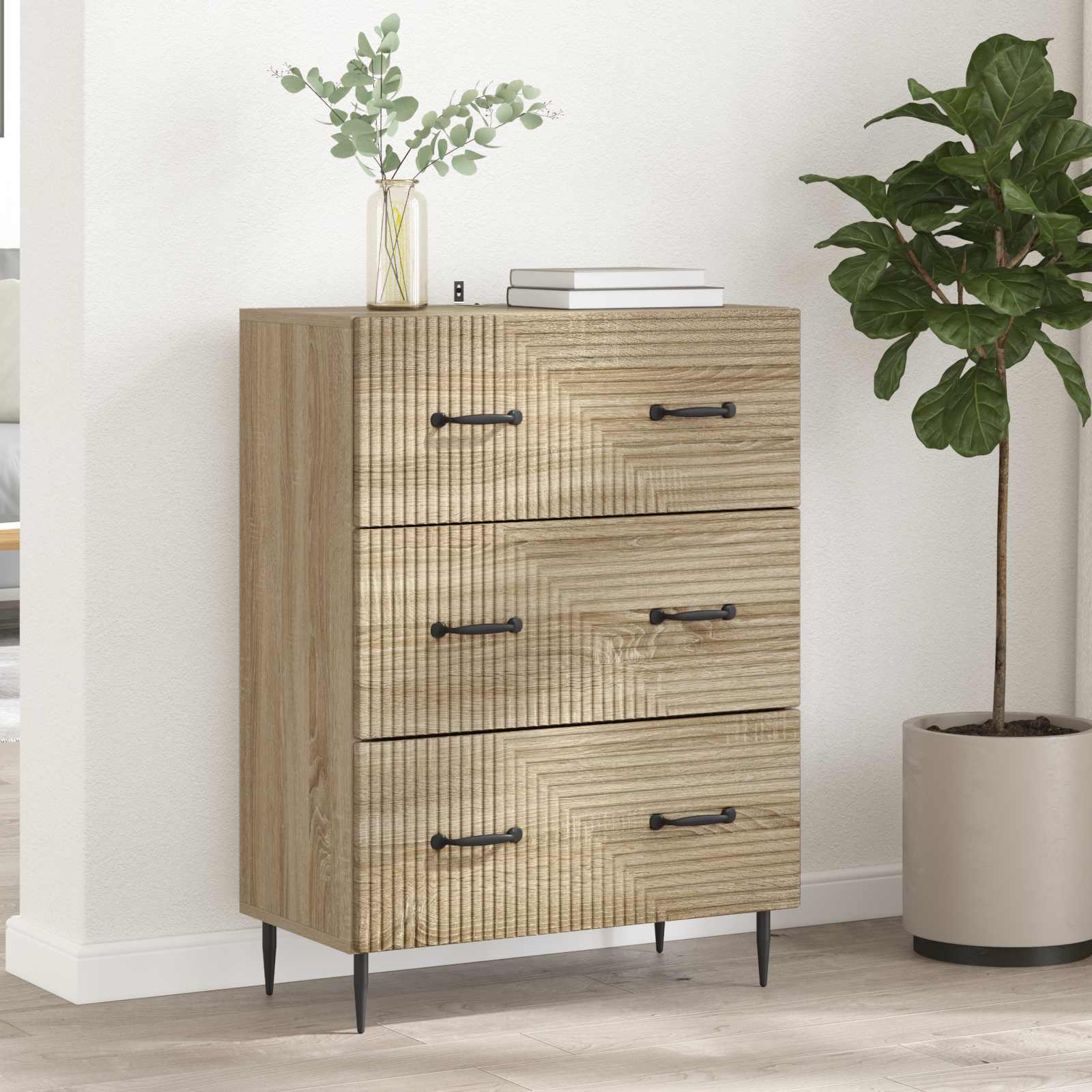 Ντουλάπι με Συρτάρια Sonoma Δρυς 66 x 34,5 x 89,5 εκ - Pakobazaar
