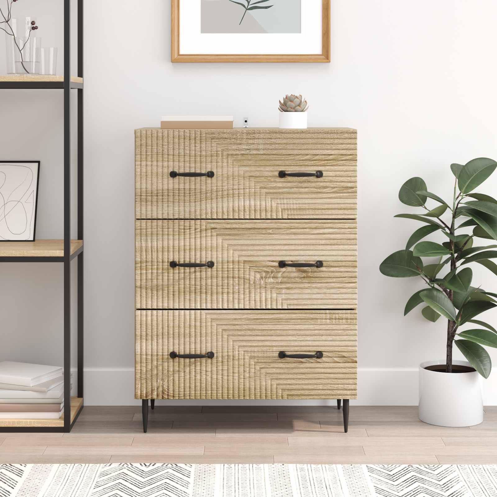 Ντουλάπι με Συρτάρια Sonoma Δρυς 66 x 34,5 x 89,5 εκ - Pakobazaar