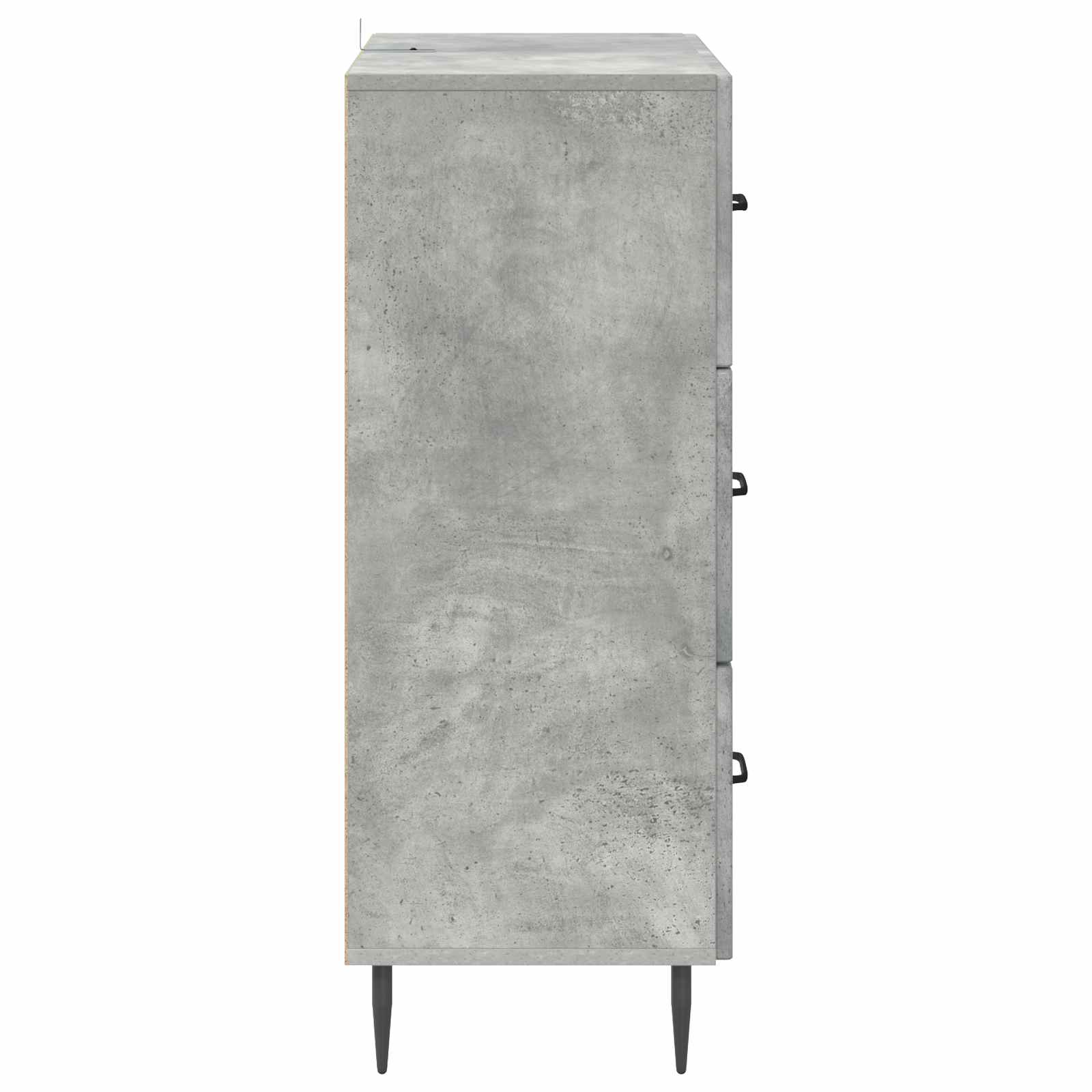 Ντουλάπι με Συρτάρια Γκρι Σκυροδέματος 66 x 34,5 x 89,5 εκ - Pakobazaar