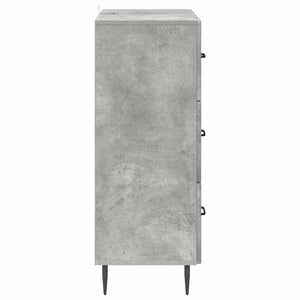 Ντουλάπι με Συρτάρια Γκρι Σκυροδέματος 66 x 34,5 x 89,5 εκ - Pakobazaar