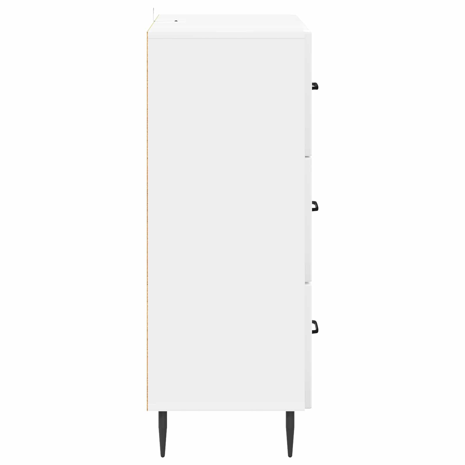 Ντουλάπι με Συρτάρια Γυαλιστερό Λευκό 66 x 34,5 x 89,5 εκ - Pakobazaar