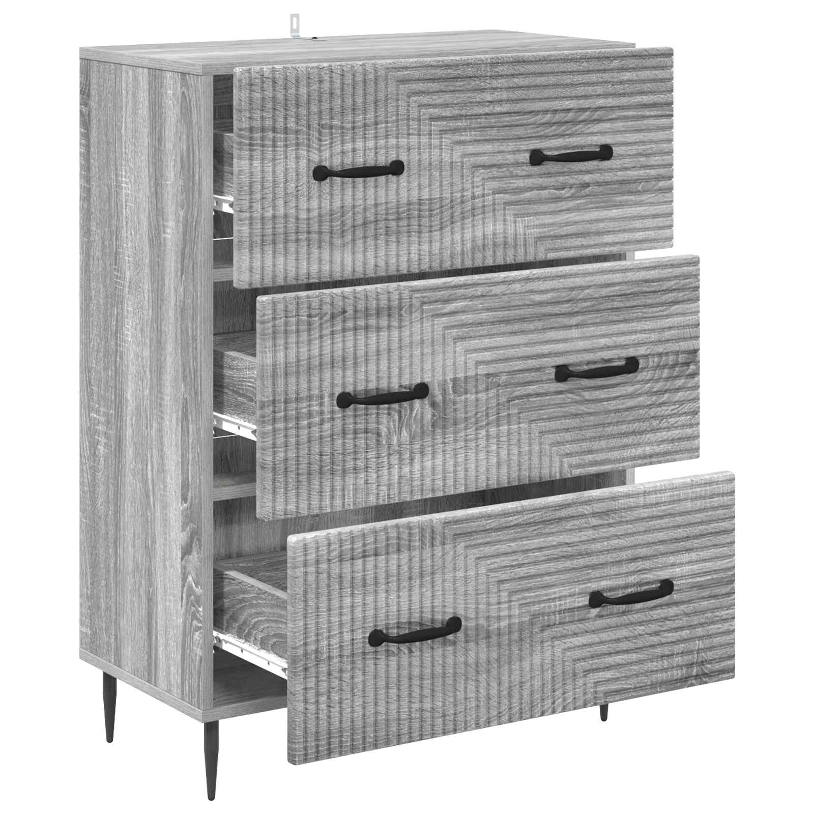 Ντουλάπι με Συρτάρια Γκρι Sonoma 66 x 34,5 x 89,5 εκ - Pakobazaar