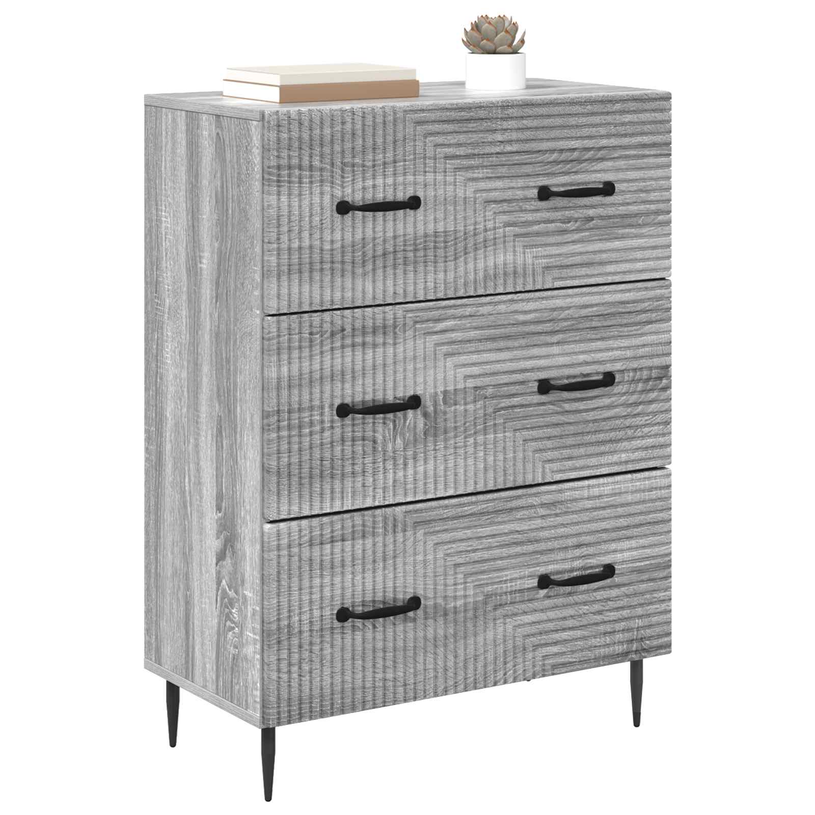 Ντουλάπι με Συρτάρια Γκρι Sonoma 66 x 34,5 x 89,5 εκ - Pakobazaar