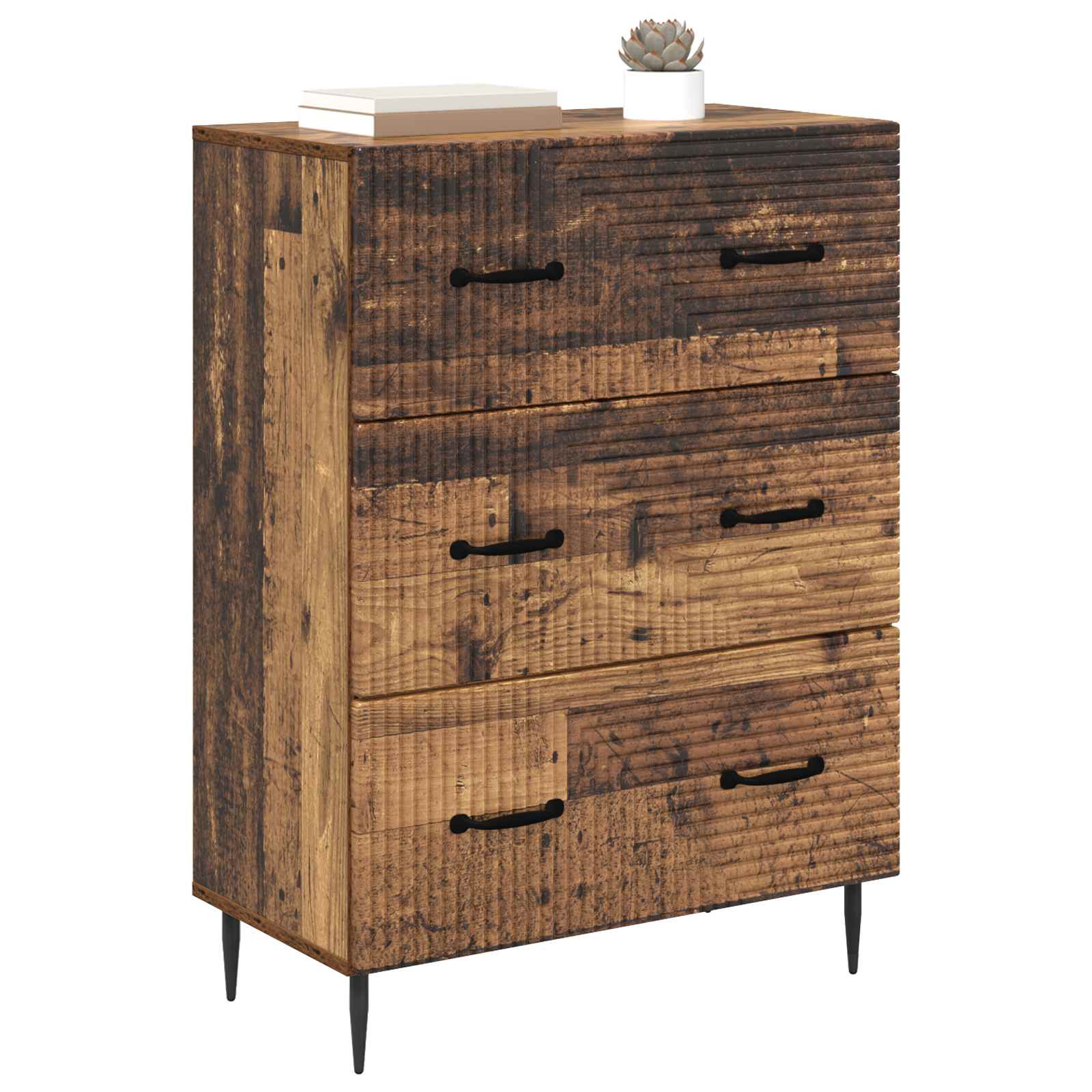 Ντουλάπι με Συρτάρια Παλαιωμένο ξύλο 66 x 34,5 x 89,5 εκ - Pakobazaar