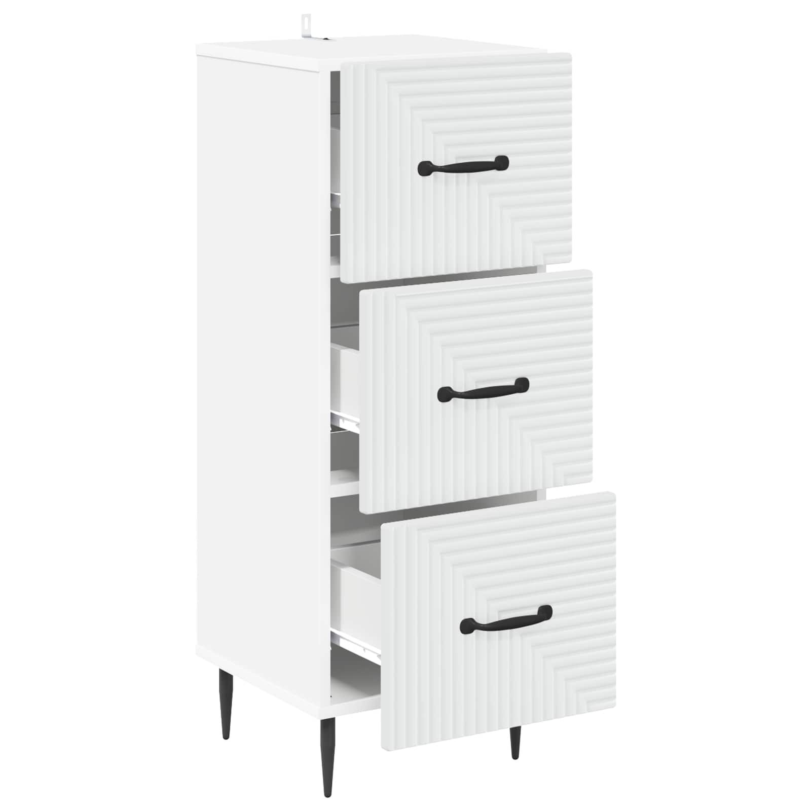 Ντουλάπι με Συρτάρια Λευκό 33 x 34,5 x 89,5 εκ - Pakobazaar