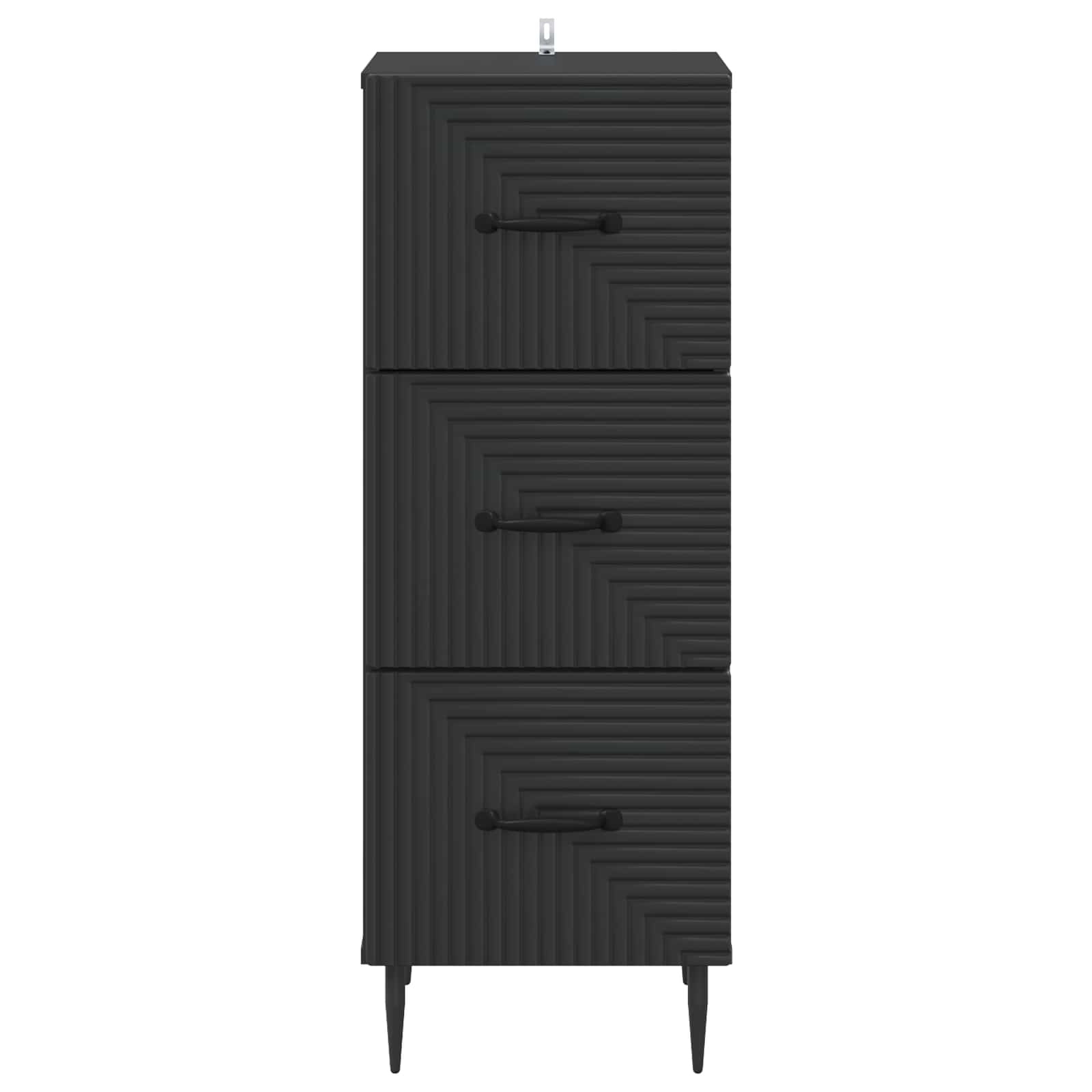 Ντουλάπι με Συρτάρια Μαύρο 33 x 34,5 x 89,5 εκ - Pakobazaar