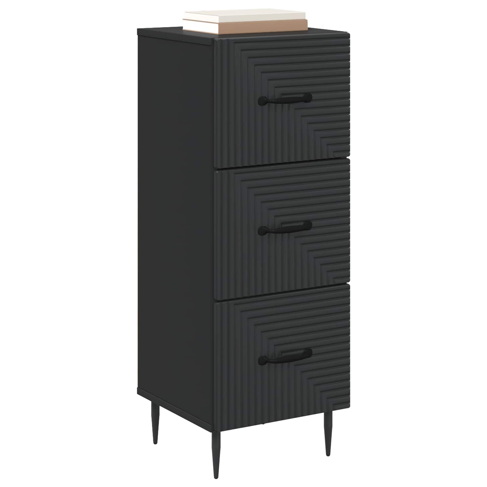 Ντουλάπι με Συρτάρια Μαύρο 33 x 34,5 x 89,5 εκ - Pakobazaar