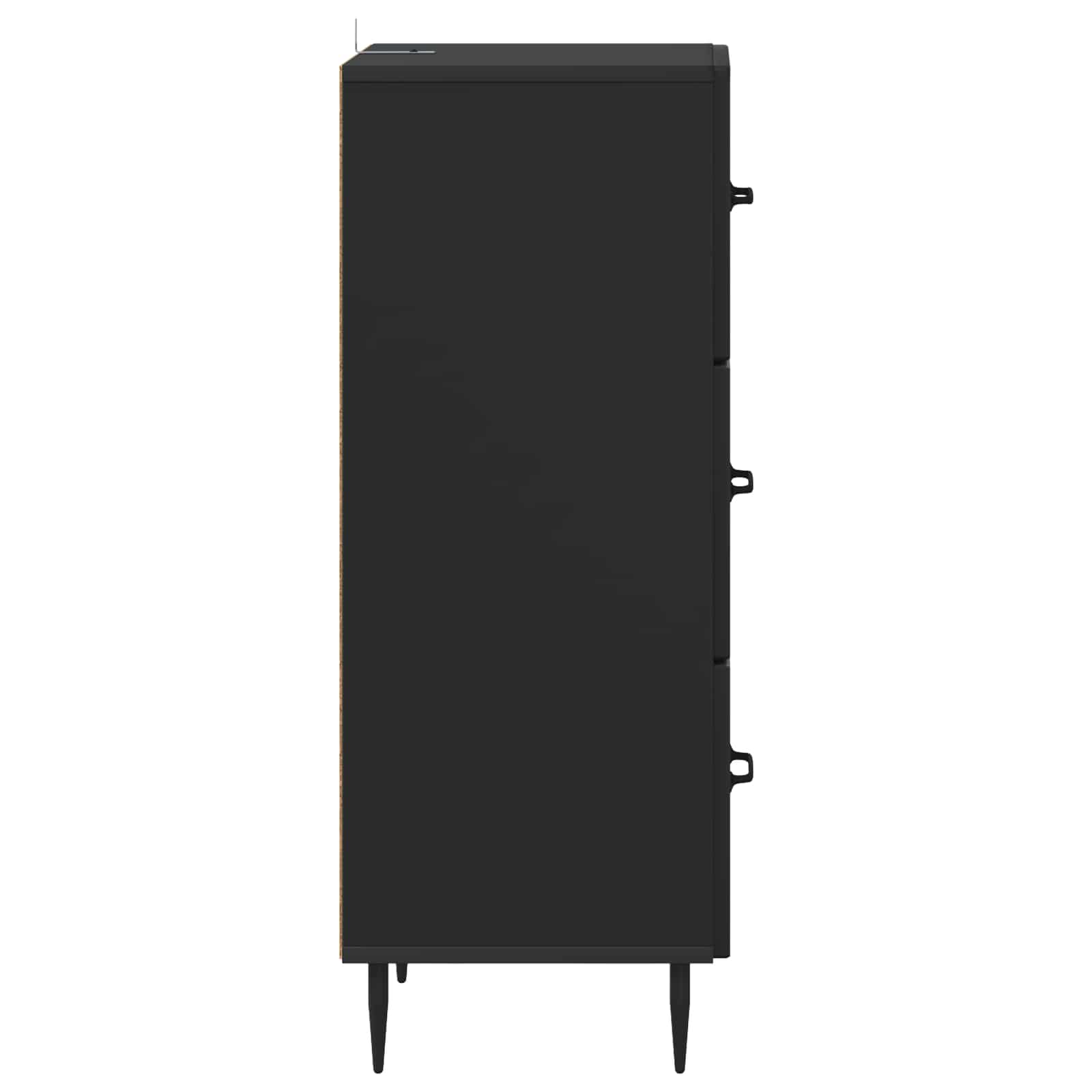 Ντουλάπι με Συρτάρια Μαύρο 33 x 34,5 x 89,5 εκ - Pakobazaar
