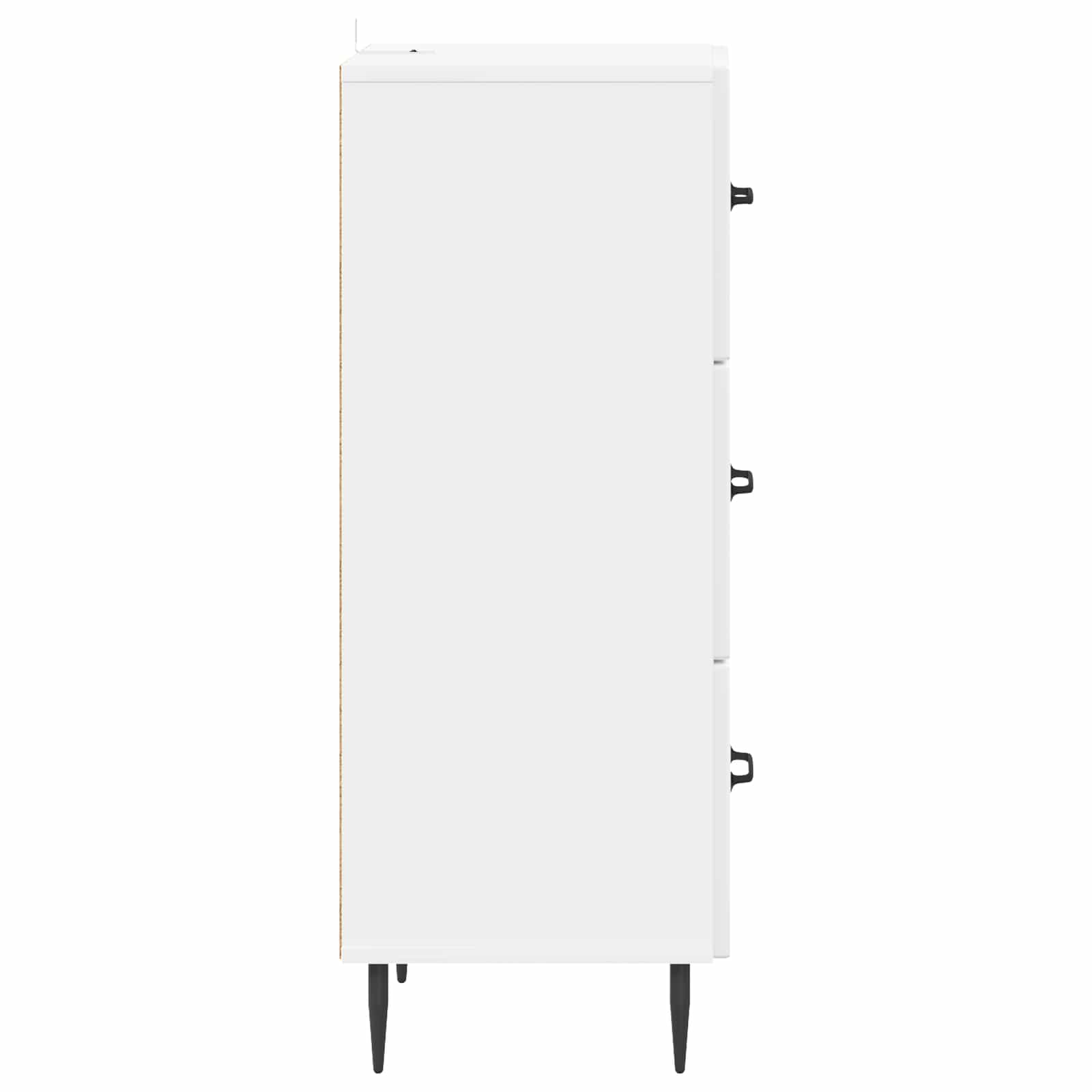 Ντουλάπι με Συρτάρια Γυαλιστερό Λευκό 33 x 34,5 x 89,5 εκ - Pakobazaar