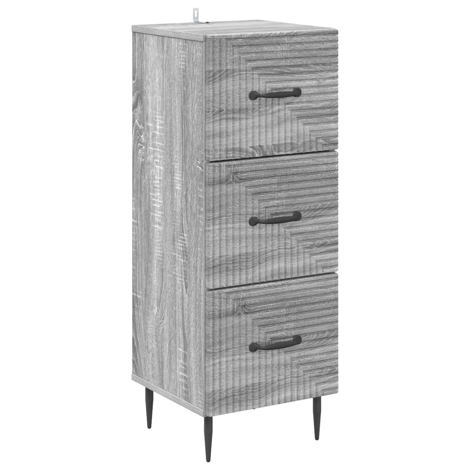 Ντουλάπι με Συρτάρια Γκρι Sonoma 33 x 34,5 x 89,5 εκ - Pakobazaar