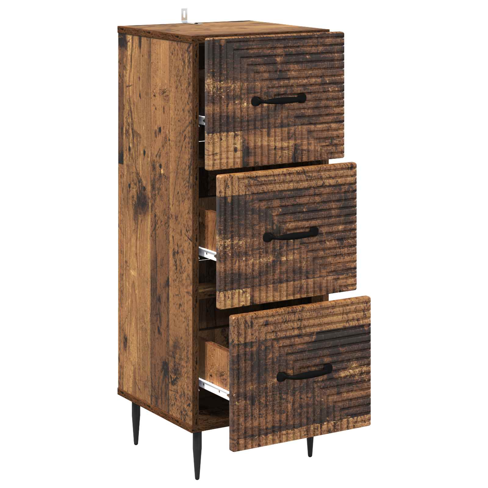 Ντουλάπι με Συρτάρια Παλαιωμένο ξύλο 33 x 34,5 x 89,5 εκ - Pakobazaar