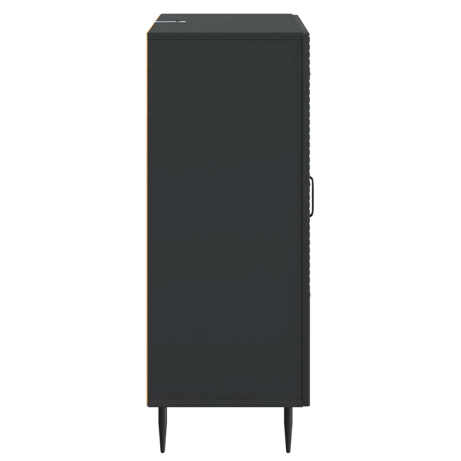 Πλαϊνό γραφείο Μαύρο 66 x 34,5 x 89,5 εκ Επεξεργασμένο Ξύλο - Pakobazaar