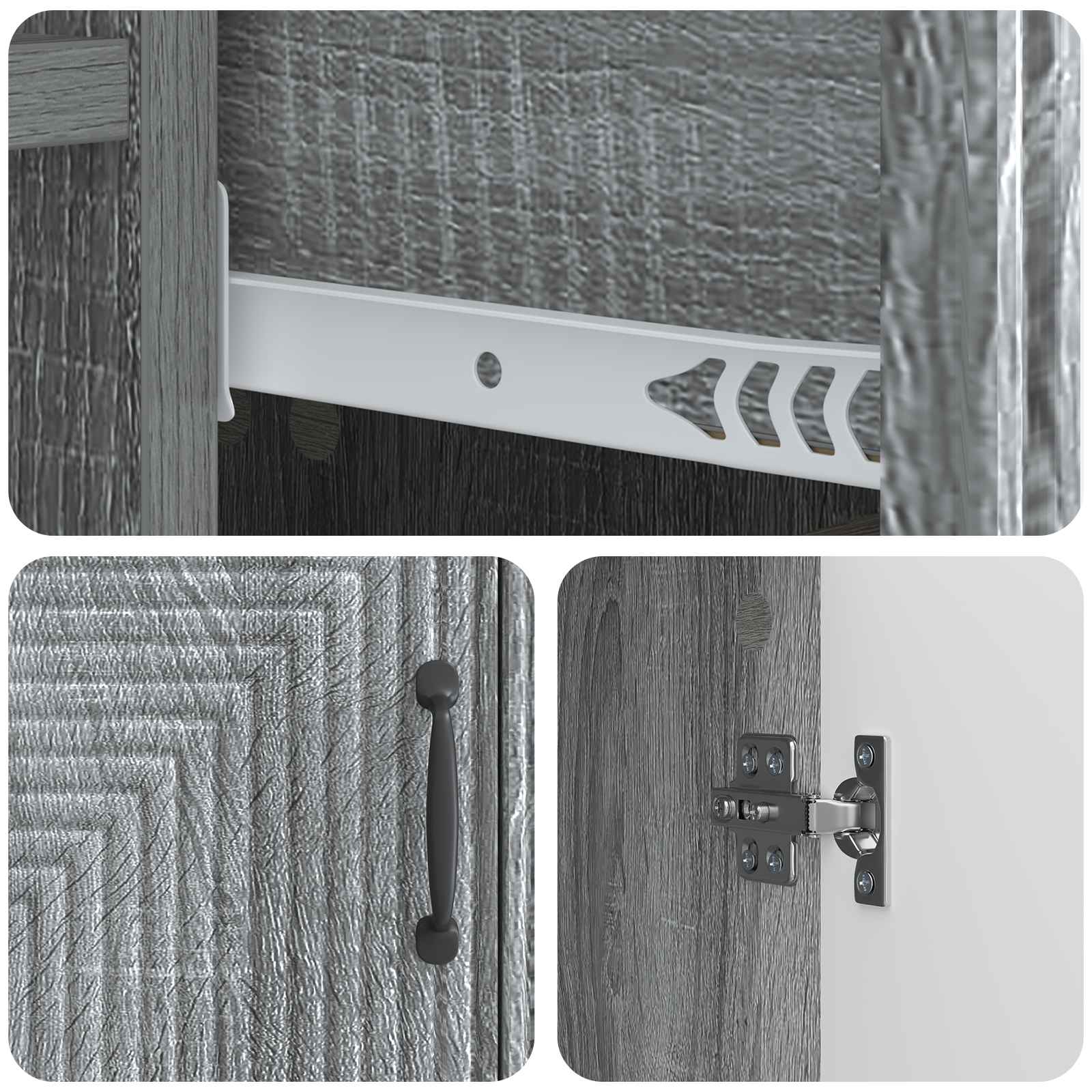 Πλαϊνό γραφείο με συρτάρι Γκρι Sonoma 66 x 34,5 x 89,5 εκ - Pakobazaar
