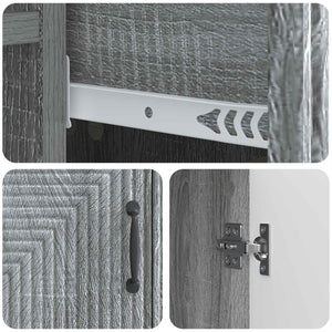 Πλαϊνό γραφείο με συρτάρι Γκρι Sonoma 66 x 34,5 x 89,5 εκ - Pakobazaar