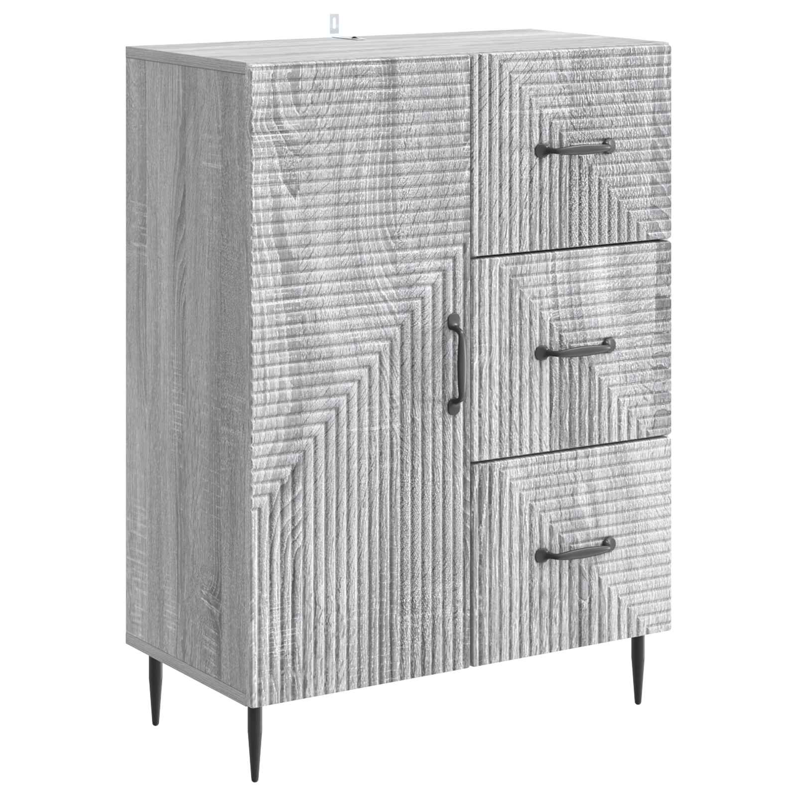 Πλαϊνό γραφείο με συρτάρι Γκρι Sonoma 66 x 34,5 x 89,5 εκ - Pakobazaar