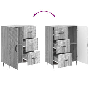 Πλαϊνό γραφείο με συρτάρι Γκρι Sonoma 66 x 34,5 x 89,5 εκ - Pakobazaar