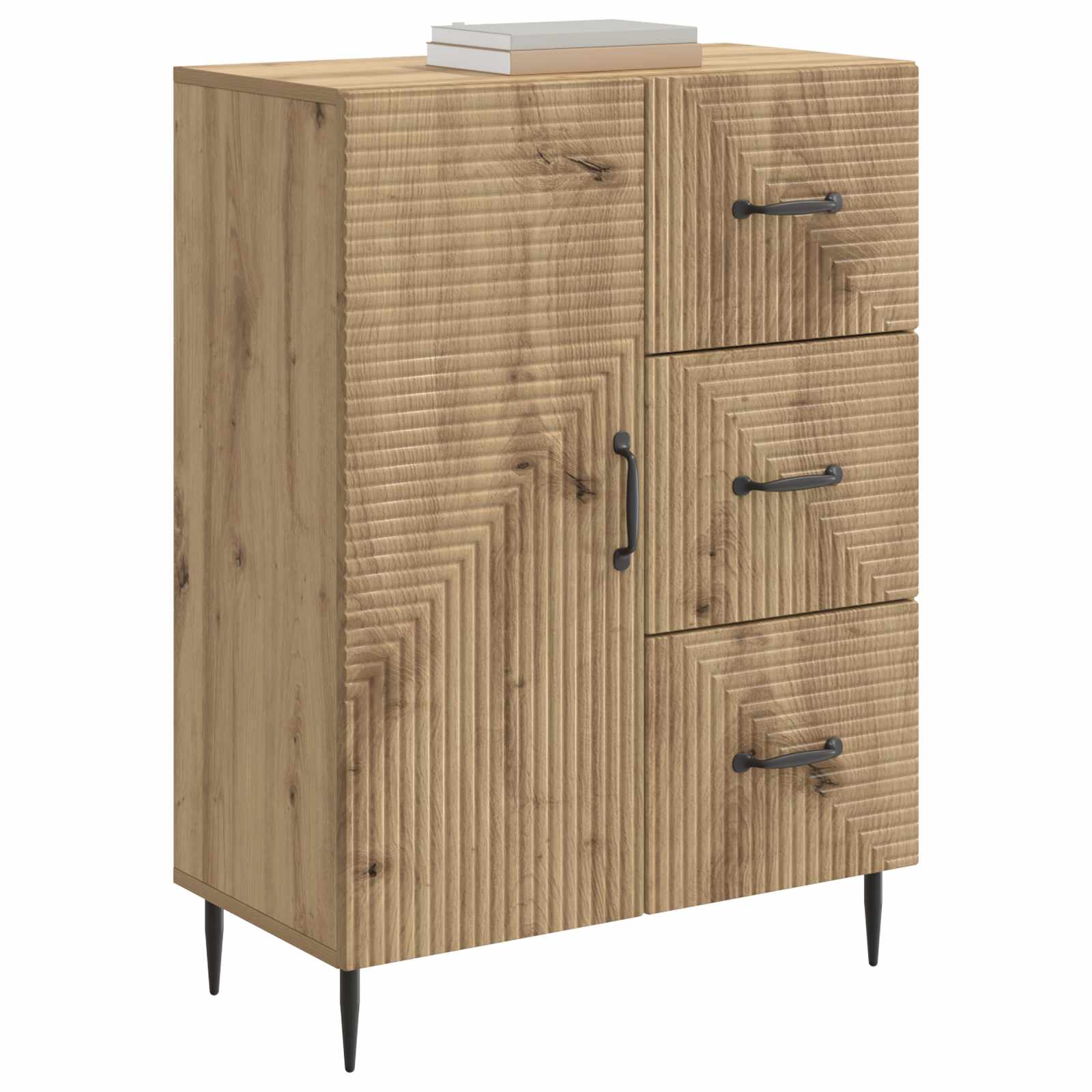 Πλαϊνό γραφείο με συρτάρι Artisan Δρυς 66 x 34,5 x 89,5 εκ - Pakobazaar