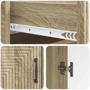Πλαϊνό γραφείο με συρτάρι Sonoma Δρυς 66 x 34,5 x 89,5 εκ - Pakobazaar
