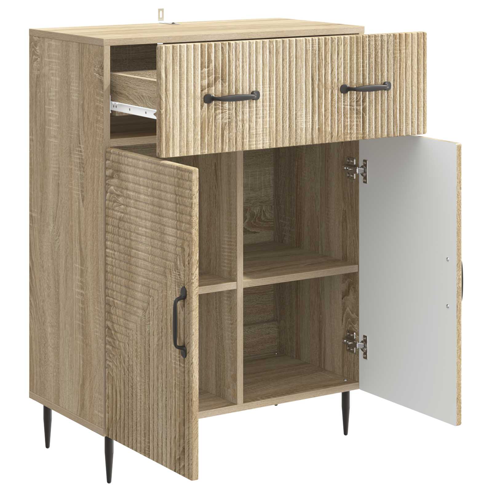 Πλαϊνό γραφείο με συρτάρι Sonoma Δρυς 66 x 34,5 x 89,5 εκ - Pakobazaar