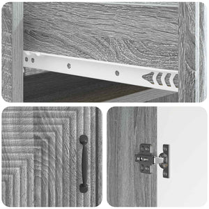 Πλαϊνό γραφείο με συρτάρι Γκρι Sonoma 66 x 34,5 x 89,5 εκ - Pakobazaar
