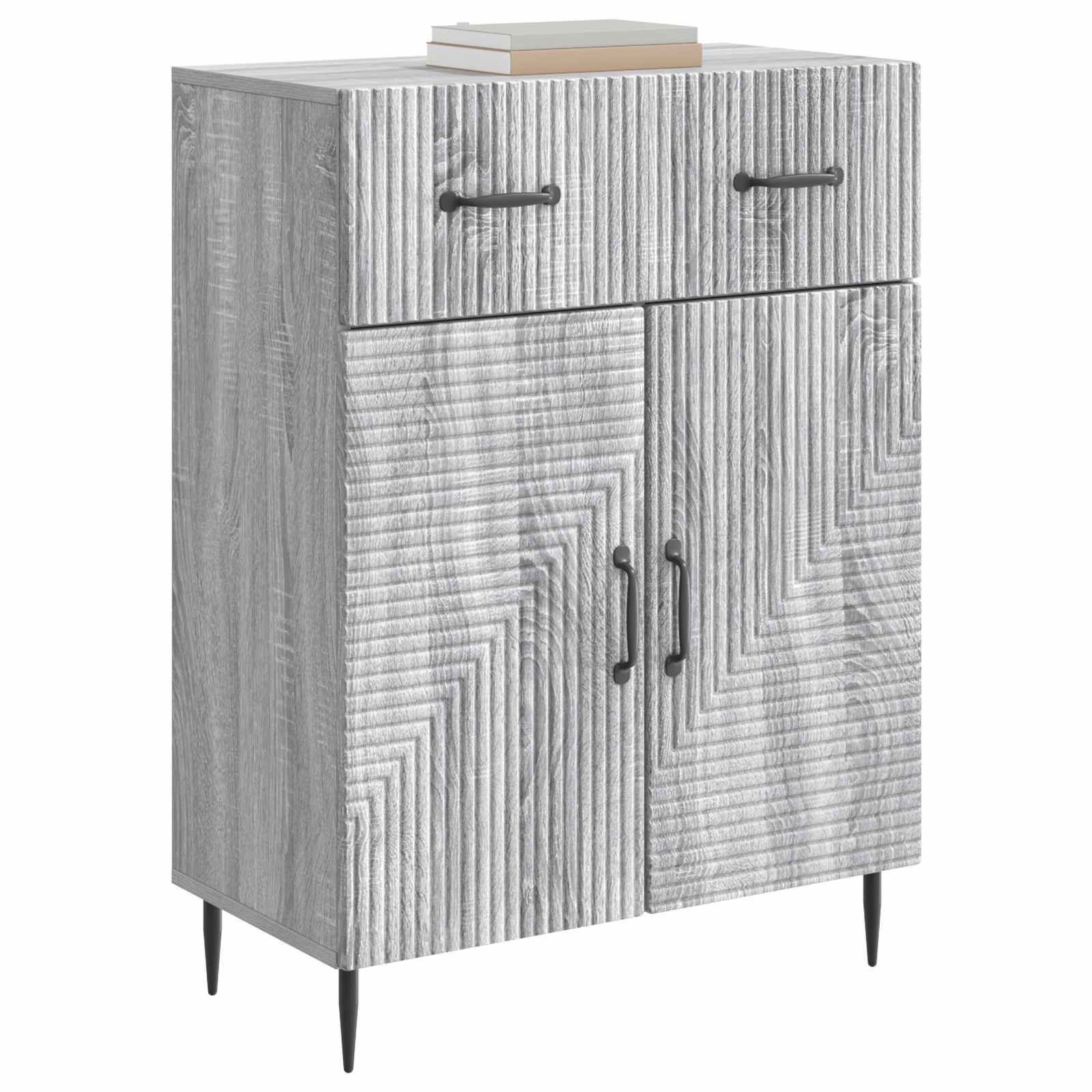 Πλαϊνό γραφείο με συρτάρι Γκρι Sonoma 66 x 34,5 x 89,5 εκ - Pakobazaar