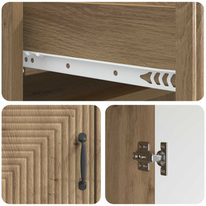 Πλαϊνό γραφείο με συρτάρι Artisan Δρυς 66 x 34,5 x 89,5 εκ - Pakobazaar