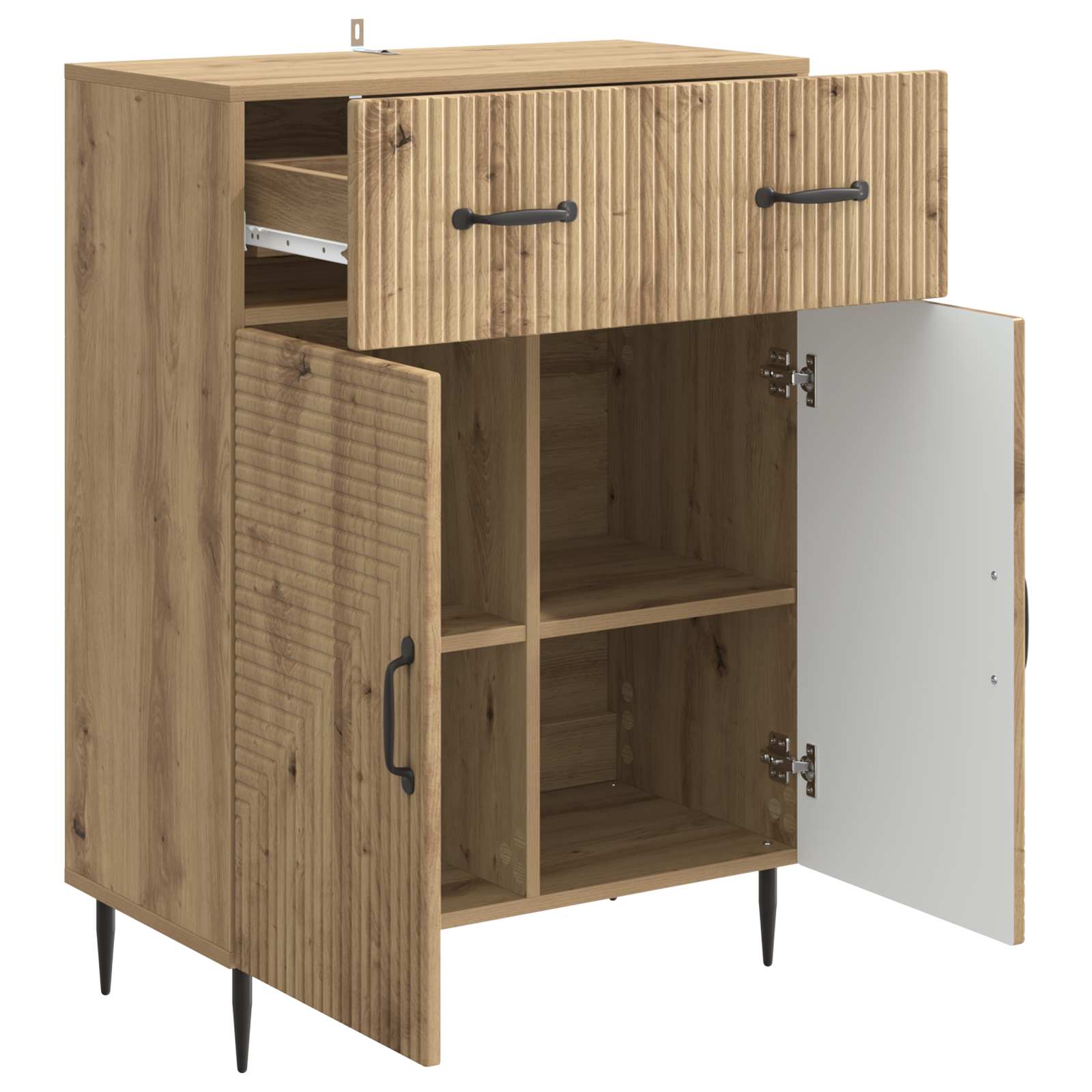 Πλαϊνό γραφείο με συρτάρι Artisan Δρυς 66 x 34,5 x 89,5 εκ - Pakobazaar