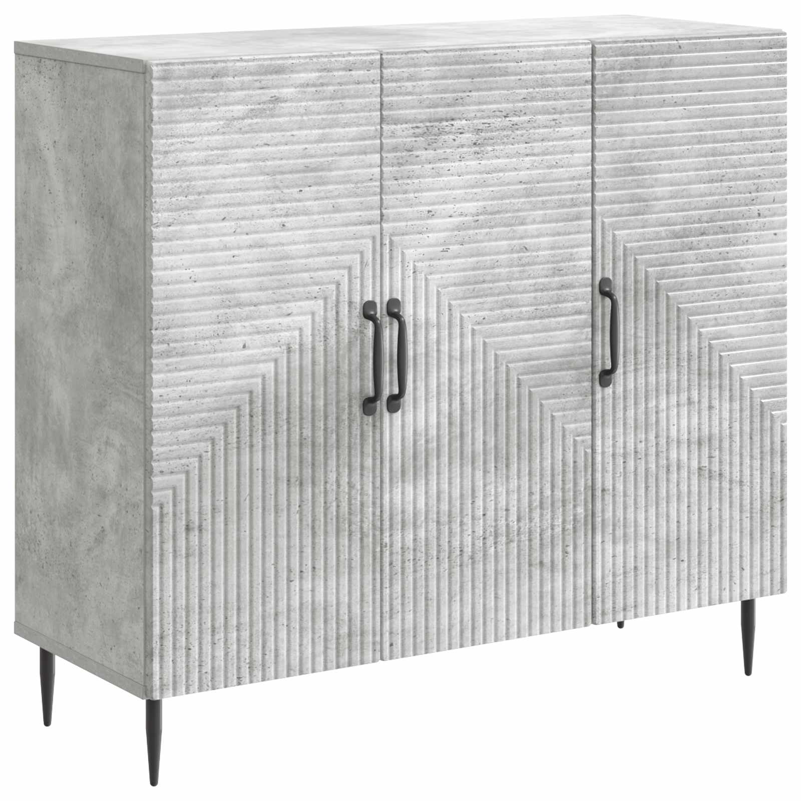 Πλαϊνό γραφείο Γκρι Σκυροδέματος 89 x 34,5 x 80 εκ - Pakobazaar