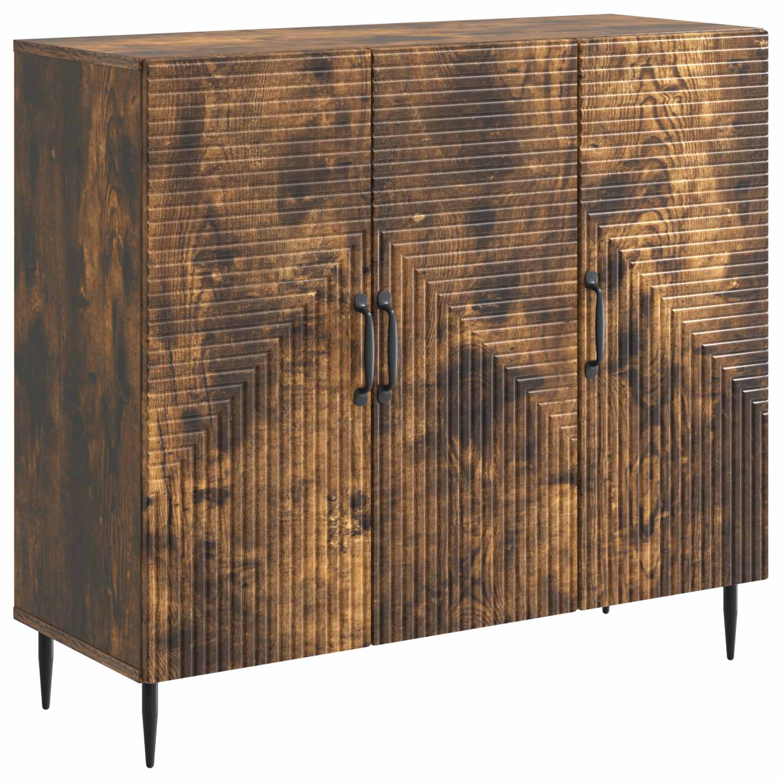 Πλαϊνό γραφείο Καπνισμένο Ξύλο Δρυός 89 x 34,5 x 80 εκ - Pakobazaar