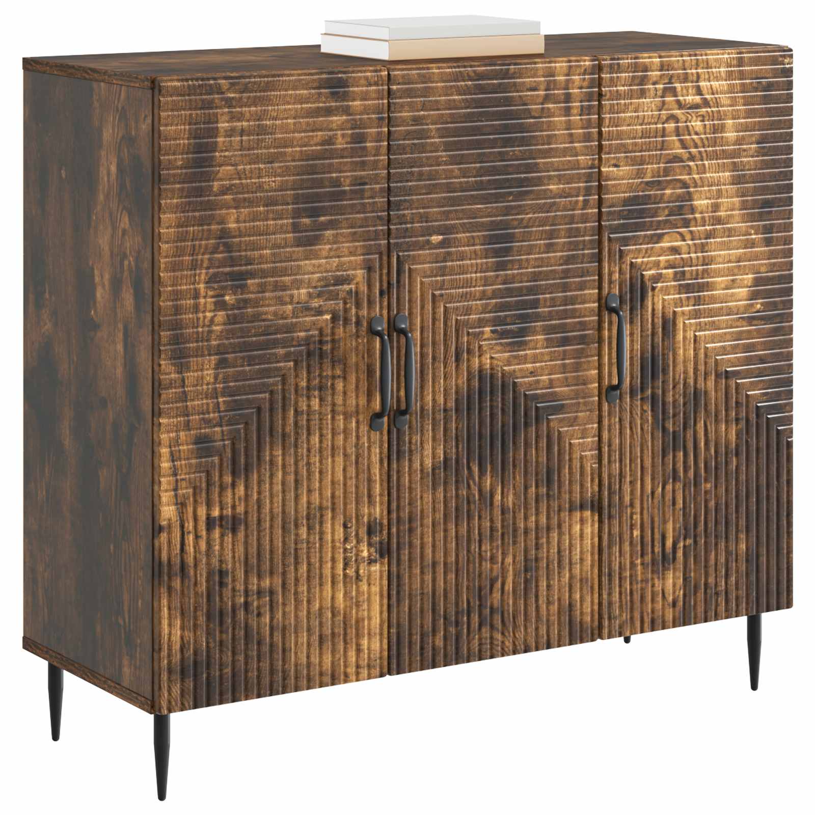 Πλαϊνό γραφείο Καπνισμένο Ξύλο Δρυός 89 x 34,5 x 80 εκ - Pakobazaar