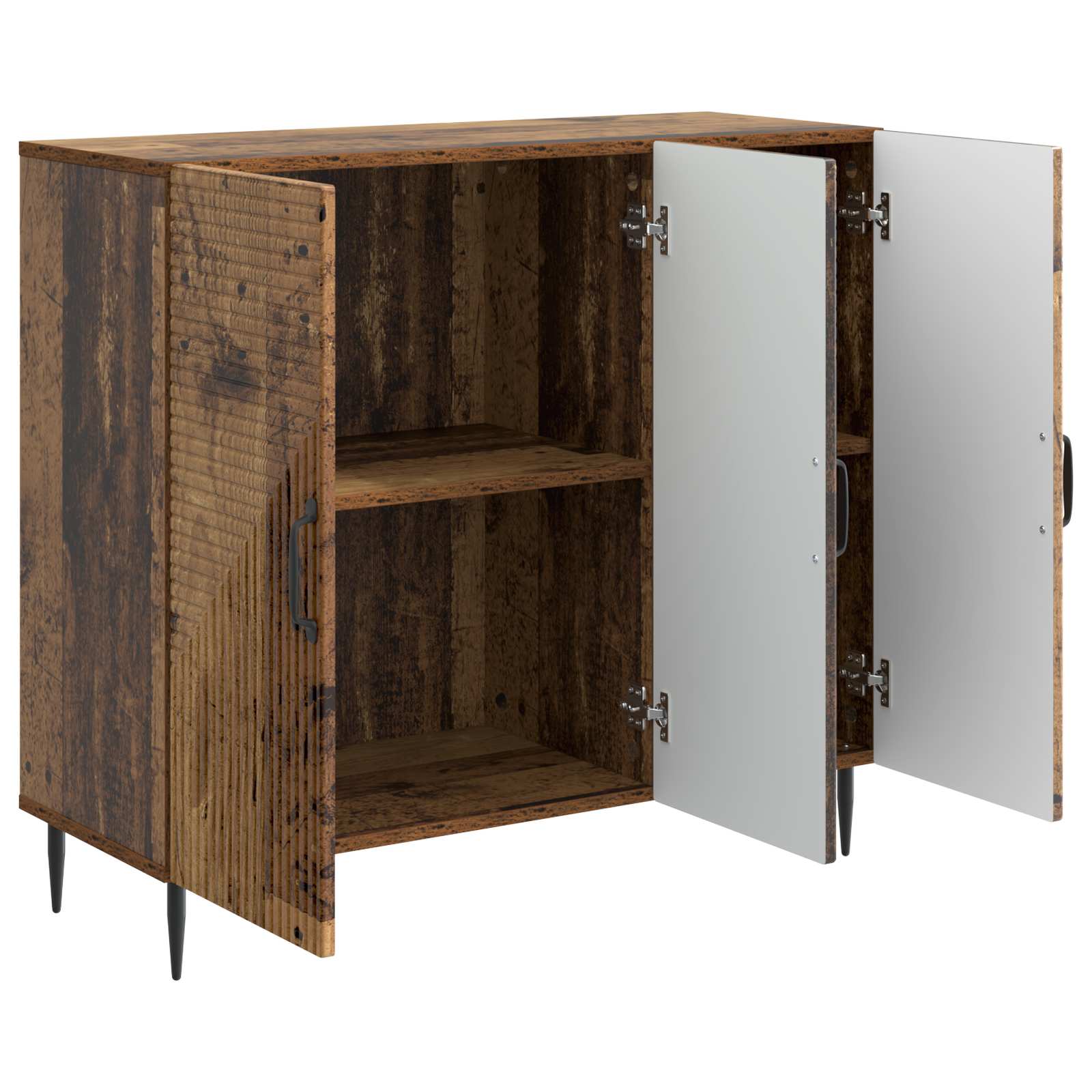 Πλαϊνό γραφείο Παλαιωμένο ξύλο 89 x 34,5 x 80 εκ - Pakobazaar