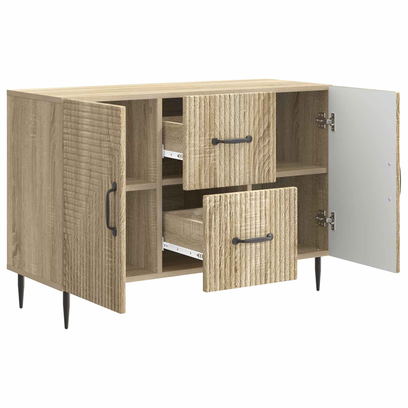 Πλαϊνό γραφείο με συρτάρι Sonoma Δρυς 89 x 34,5 x 60 εκ. - Pakobazaar