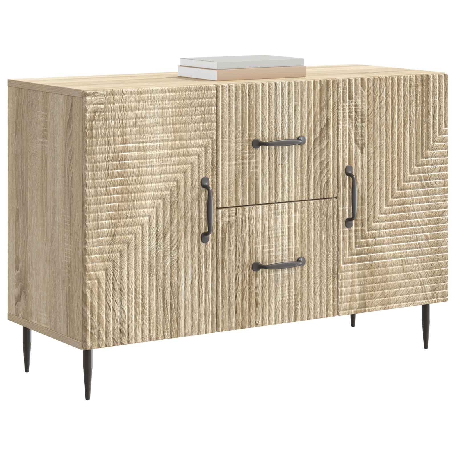Πλαϊνό γραφείο με συρτάρι Sonoma Δρυς 89 x 34,5 x 60 εκ. - Pakobazaar
