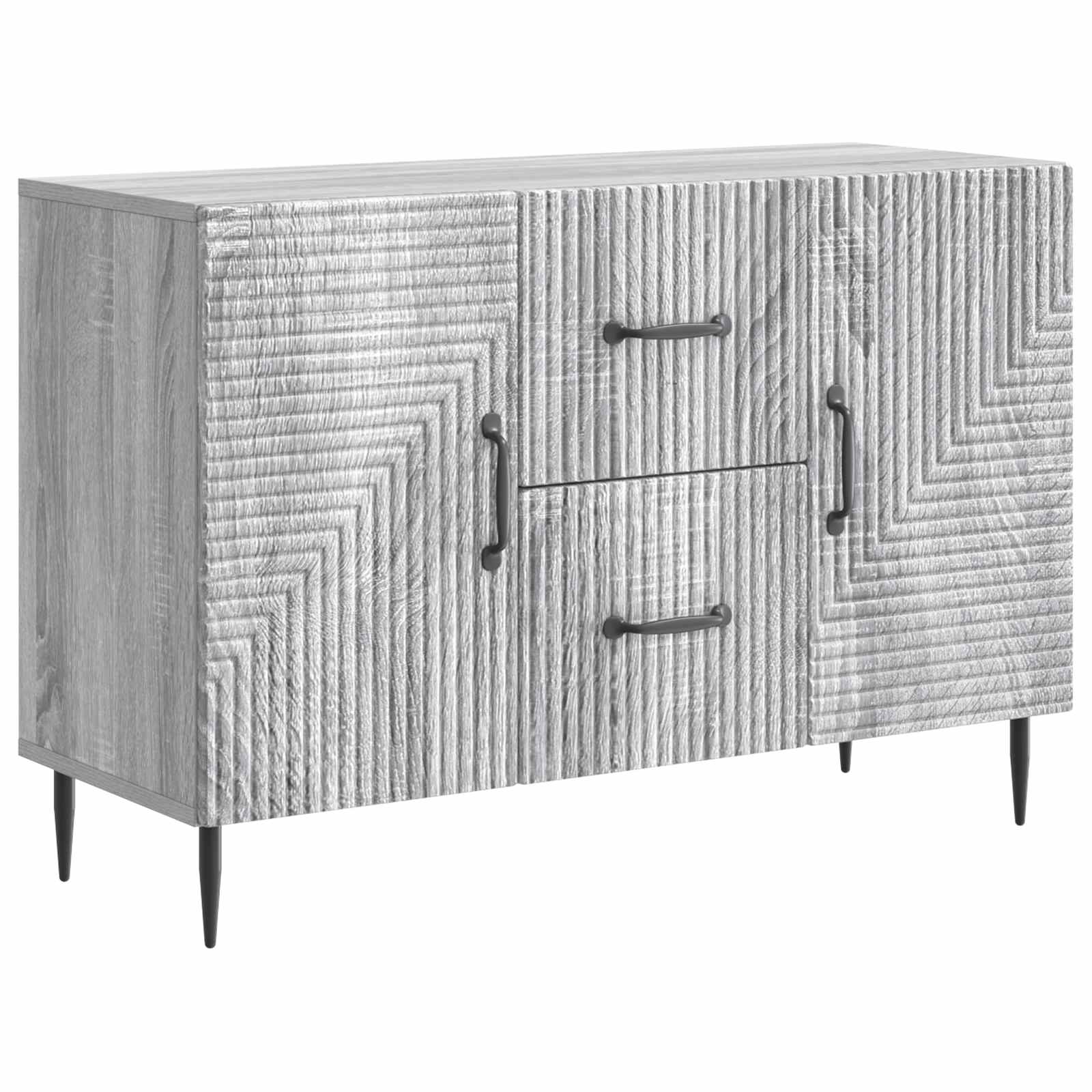 Πλαϊνό γραφείο με συρτάρι Γκρι Sonoma 89 x 34,5 x 60 εκ. - Pakobazaar