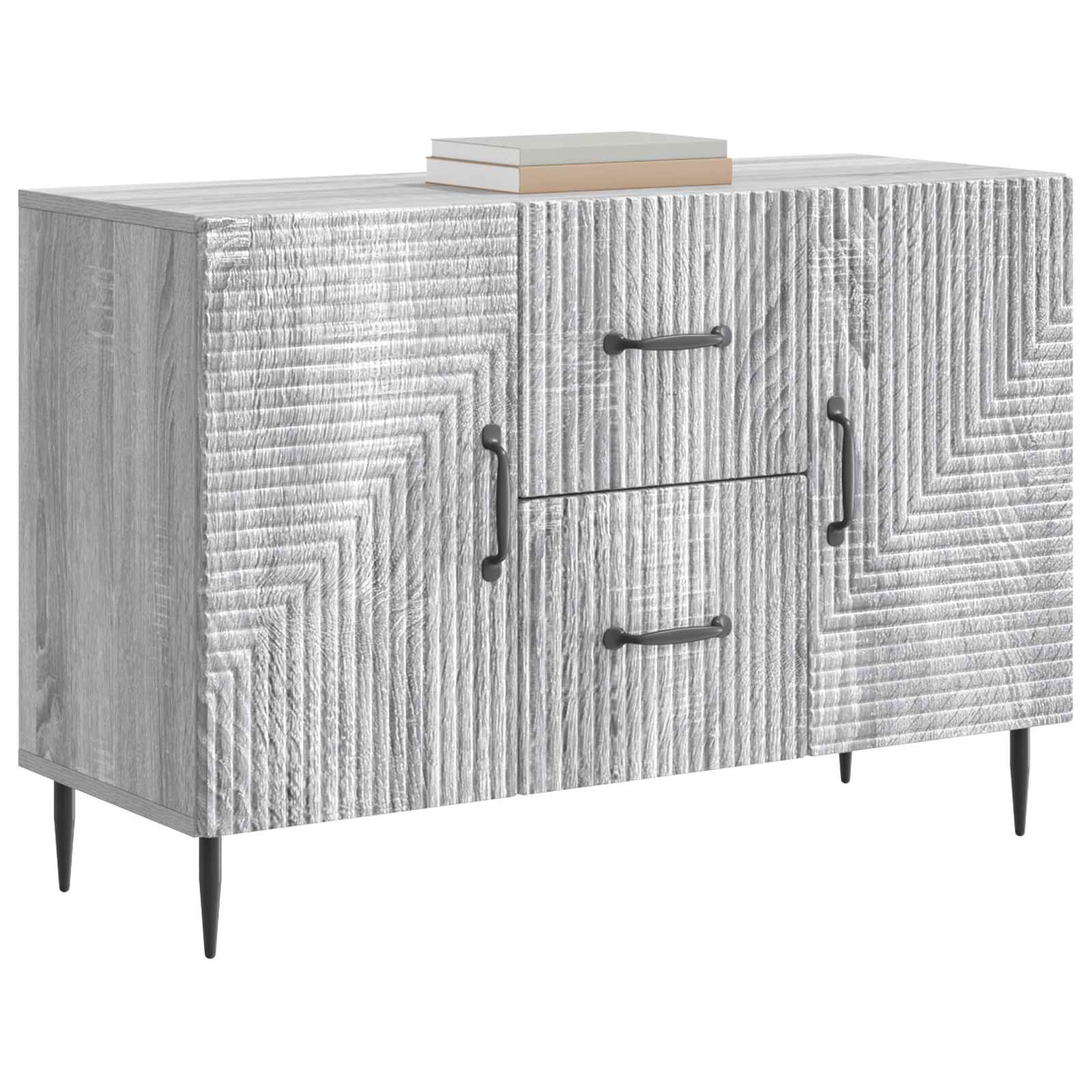 Πλαϊνό γραφείο με συρτάρι Γκρι Sonoma 89 x 34,5 x 60 εκ. - Pakobazaar