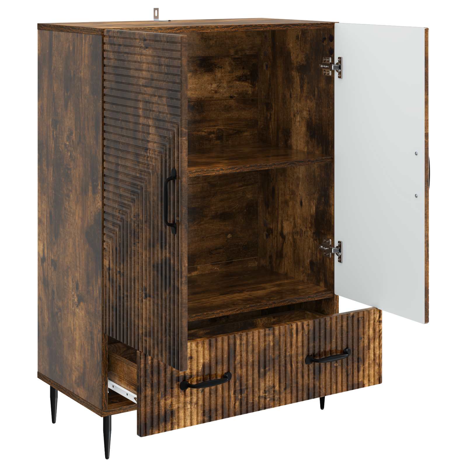 Πλαϊνό γραφείο Καπνισμένο Ξύλο Δρυός 66 x 34,5 x 95 εκ. - Pakobazaar