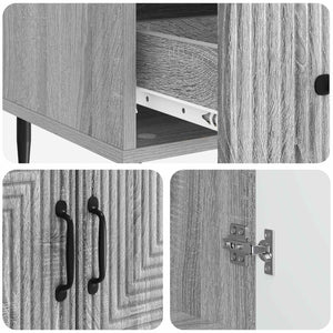 Πλαϊνό γραφείο με συρτάρι Γκρι Sonoma 66 x 34,5 x 95 εκ. - Pakobazaar