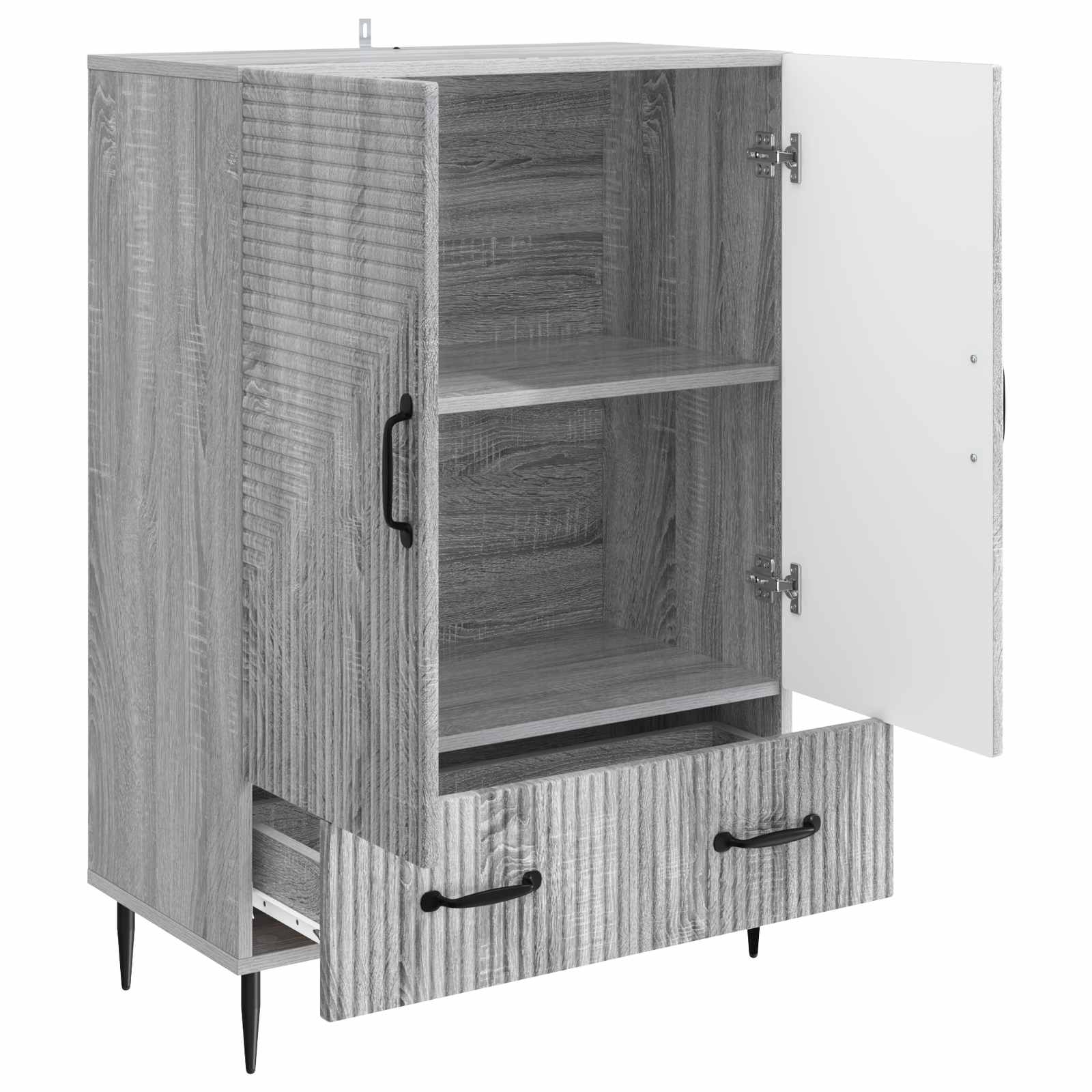 Πλαϊνό γραφείο με συρτάρι Γκρι Sonoma 66 x 34,5 x 95 εκ. - Pakobazaar