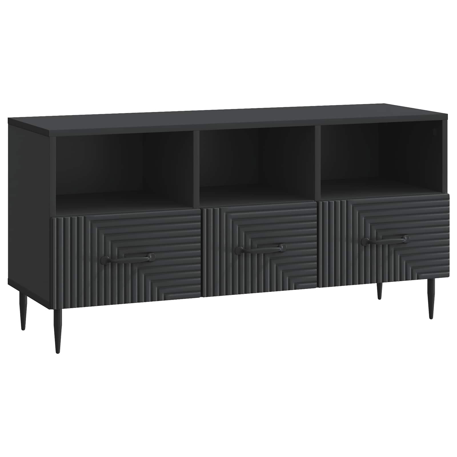 Ντουλάπι TV Μαύρο 102 x 34,5 x 50 εκ. Επεξεργασμένο Ξύλο - Pakobazaar