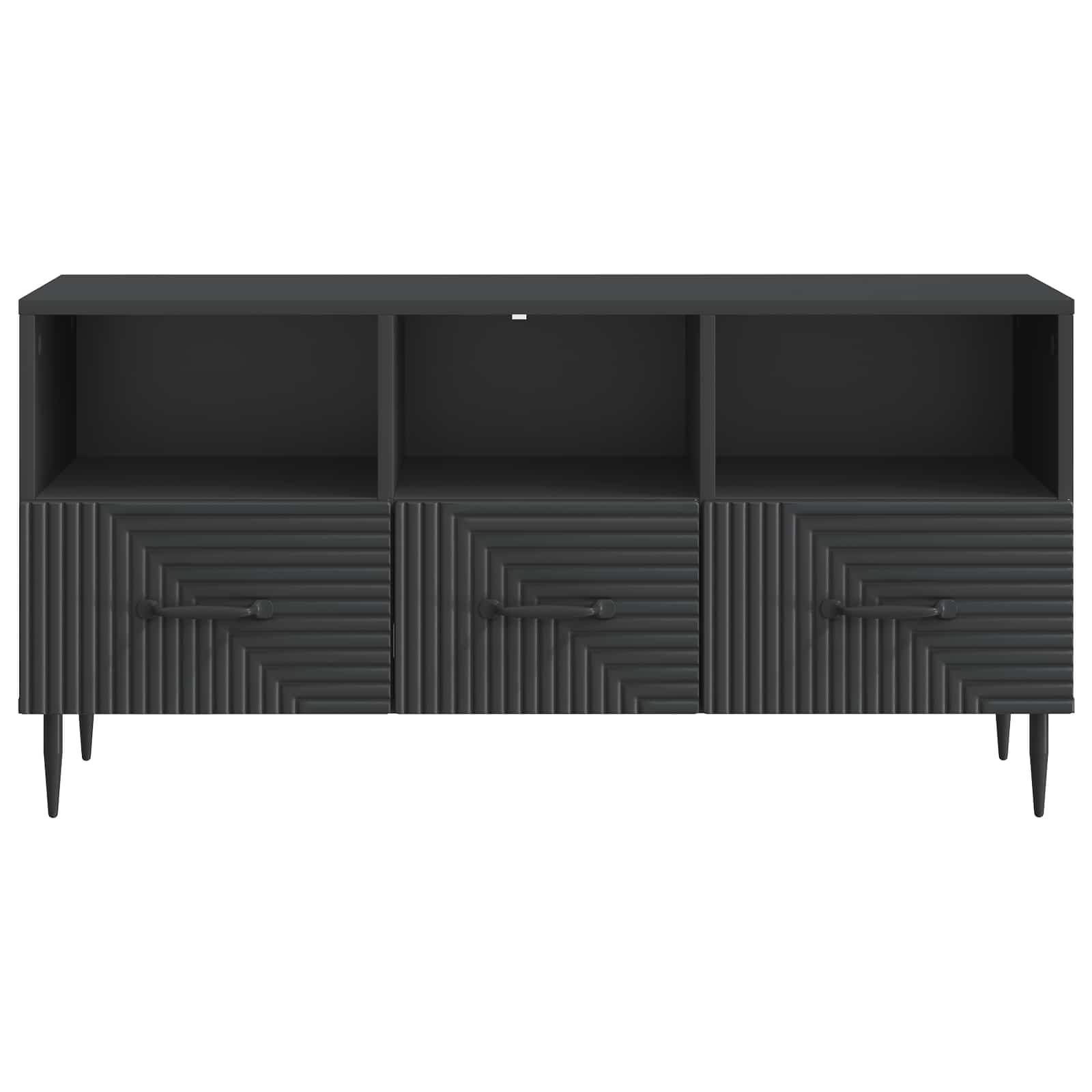 Ντουλάπι TV Μαύρο 102 x 34,5 x 50 εκ. Επεξεργασμένο Ξύλο - Pakobazaar