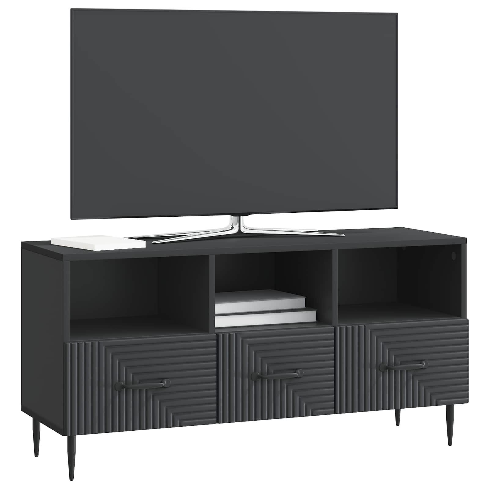 Ντουλάπι TV Μαύρο 102 x 34,5 x 50 εκ. Επεξεργασμένο Ξύλο - Pakobazaar