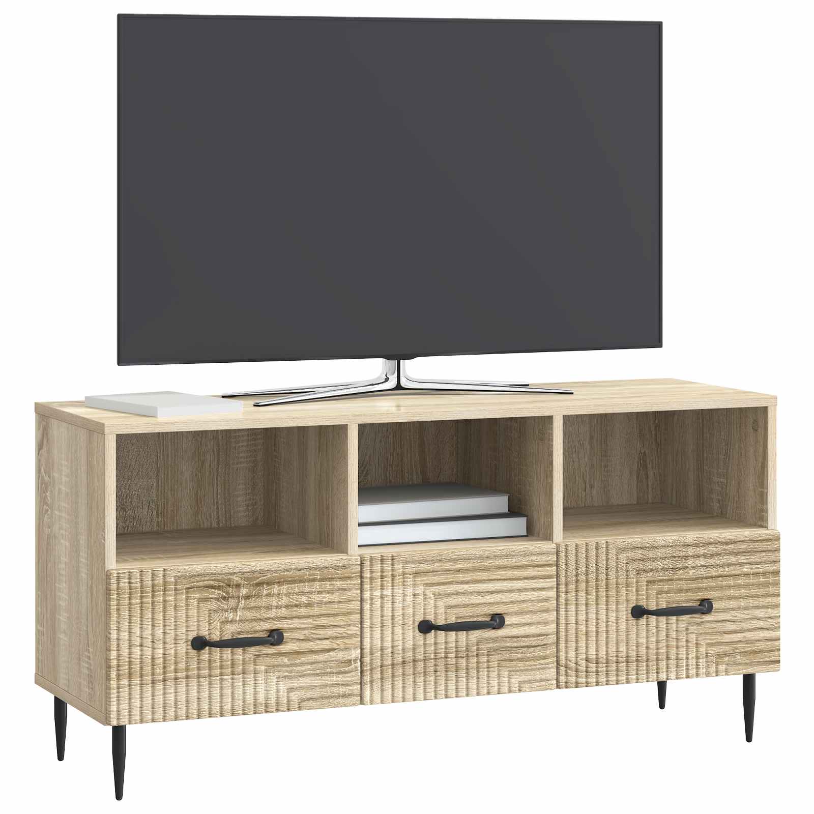 Ντουλάπι TV Sonoma Δρυς 102 x 34,5 x 50 εκ. Επεξεργασμένο Ξύλο - Pakobazaar