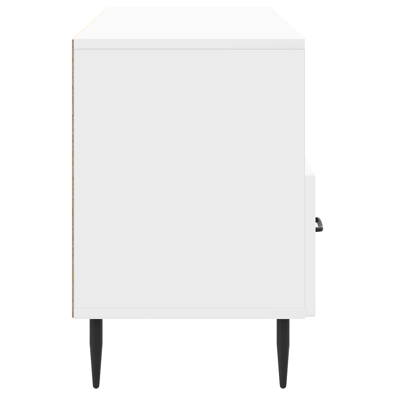 Ντουλάπι TV με συρτάρι Γυαλιστερό Λευκό 102 x 34,5 x 50 εκ. - Pakobazaar
